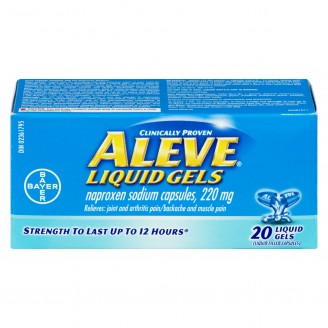 Aleve Naproxen Sodium Capsules, 20 Liquid Gels